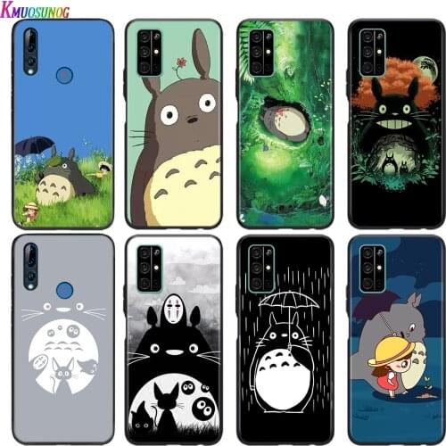 Soft Black Cover My Neighbor Totoro Anime For Honor 30 30S V30 V20 9N 9S 9A 9C 20S 20E X10 20 7C Lite Pro Plus Phone Case