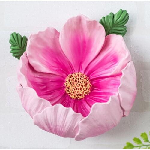 WALL DECORATION PENDANT CREATIVE GIRL BEDROOM RESTAURANT NORDIC STEREO FLOWER WALL STORAGE WALL HANGING DECORATIONS M2076