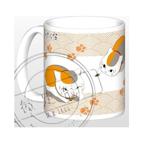 New natsume yuujinchou Ceramic Coffee Mug White Color Or Color Changed Cup Three Cats