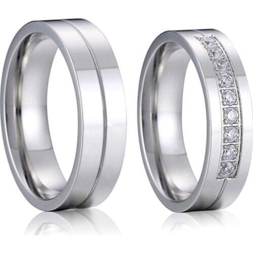 Luxury Pure handmade wedding band genuine 925 sterling silver rings set for couple 1 pair Lovers Alliance marriage finger ring