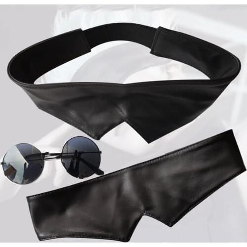 Animation jujitsu Kaisen five Wukong Cosplay clothing glasses Black PU eye mask mask mask