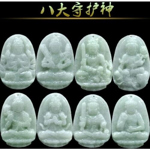 Genuine Natural Burma Jade Guanyin Pendant For Women Mens Real Myanmar Jadeite Charms Jewellery Accessorie Handmade Amulet Gifts