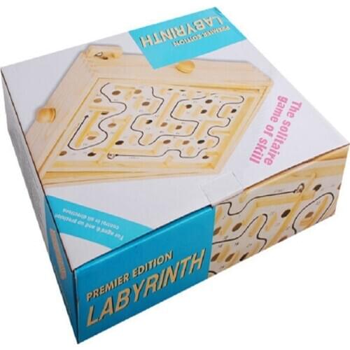 Labyrinth Unlock Adult Toys Wooden Maze Game Rotating 36 Level Ball Hand-Eye Coordination Difficult For Adult And Children