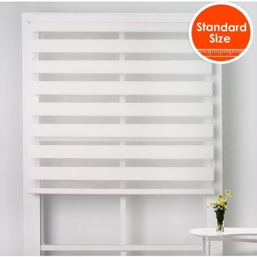 Zebra Roller blinds top front valance Bead Rope Upper open Roller shades Curtains window living room decoration estores standard