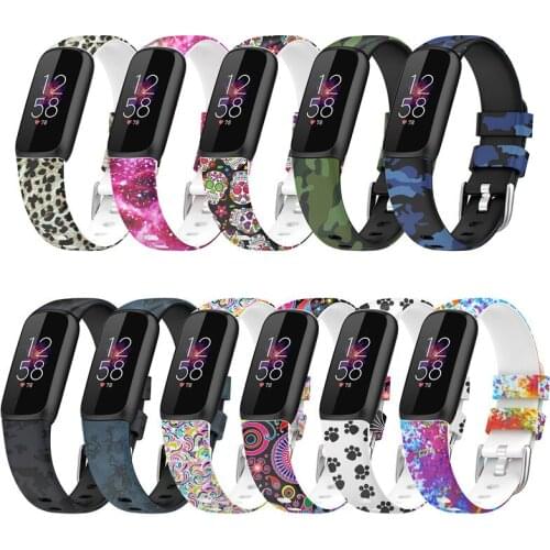 Silicone Wristband Bracelet Replacement Strap for Fitbit Luxe Smart Fitness Bracelet Watchband Sweatproof Band