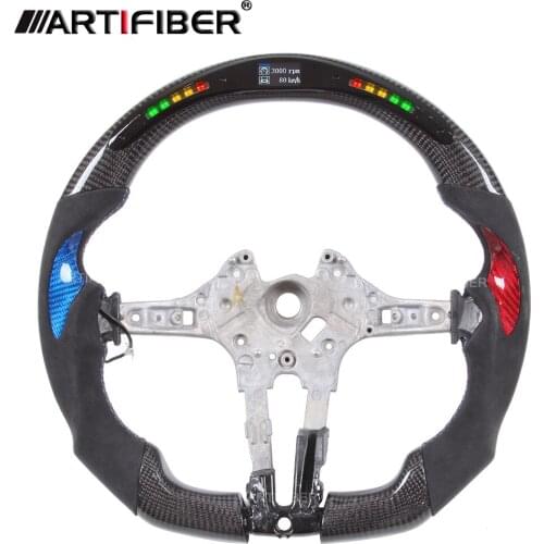 LED Steering Carbon Fiber Wheel with LED for BMW 3 Series 4 Series 5 Series X1 X3 X5 X6 F34 F20 F21 F25 X5 F20