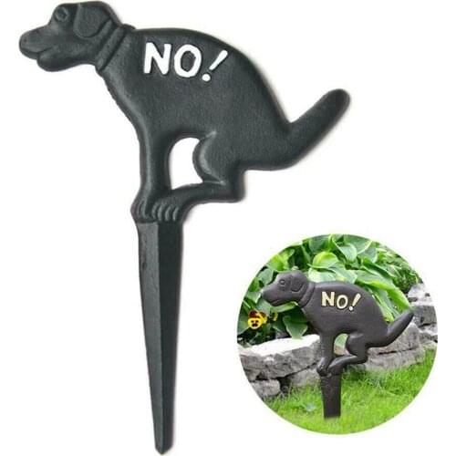 No Pooping Yard Sign Cast Iron Dog Poop Yard Sign Stop Dogs From Pooping On Your Lawn For Outdoor Lawn Garden Yard Home Decor