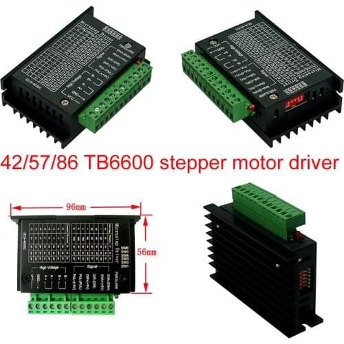 TB6600 stepper motor driver Nema 23 Nema 34 42/57/86 Nema17 32 segments 4.0A 42VDC cnc Engraving machine wood router mini lathe