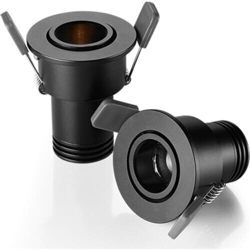 Recessed Mini Led Spotlight 3W Cree Chip 3000K 4000K 6000K Jewelry Showcase Museum Cabinets Spot Led Lighting 110V 220V