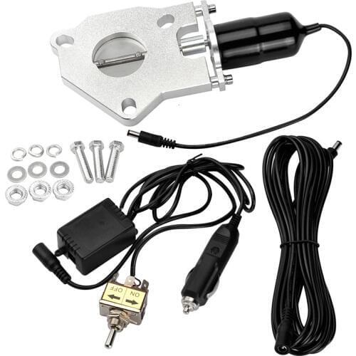 2.25" Exhaust Parts Stainless Steel Headers Electric Exhaust Cutout Cut Out Valve Kit With Manually Switch