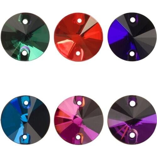 YANRUO 3200 Rivoli AAAAA Glass Crystal Sewn Stones Glitter Strass DIY Crafts Flat Back Sewing Rhinestones On Clothes