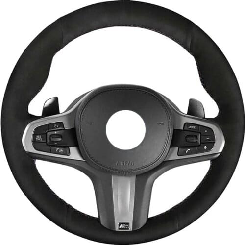 Alcantara Leather Suede Car Steering Wheel Cover for BMW MSport G30 G31 G32 G20 G21 X3 G01 X4 G02 X5 G05 G14 G15 G16 Accessories