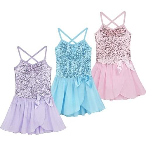 3-15Y Children Ballet Tutu Dress Sequins Summer Ballet costume Kids Gymnastics Leotard Dance Dress Ballerina Costume For Girls