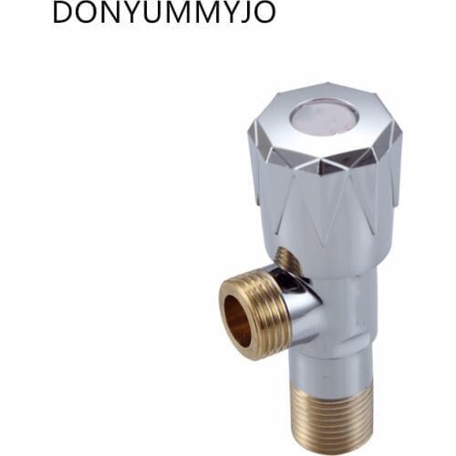 1pc Brass Right Angle Valve One Into One Water Heater Toilet Kitchuen Faucet Check Valve Bibcocks 1/2