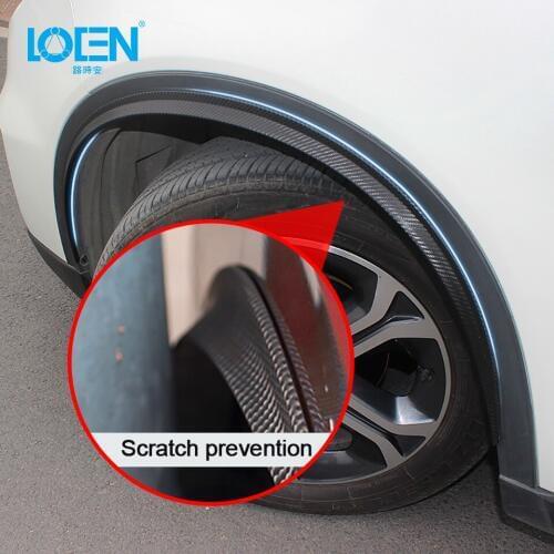 2019 24/33/42/70cm 2pcs Car Fender Flares Arch Wheel Eyebrow Auto Mudguard Fender Flare Wheel Lip Body Kit Protector Cover