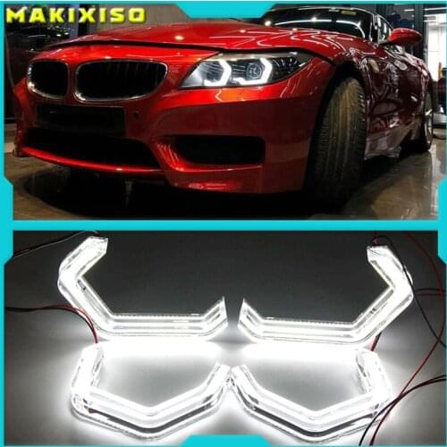 4Pcs LED M4 Style Angel Eyes Halo Rings Car Light Running Lamps DRL For BMW X3 E83 F25 X5 E70 F15 F85 X6 E71 E72 Z4 E85 E86 E89