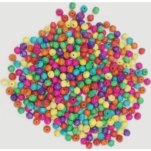 6x7mm 200pcs/lot Colorful Flying Saucer Wood Beads For Jewelry Making Loose Wooden Beads DIY Bracelet Necklace Accessories