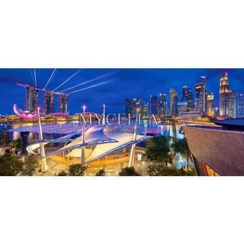 Full 5D DIY Diamond Painting Marina Bay,Singapore Diamond Embroidery Cross Stitch Mosaic City Architecture Art Home Decor Gift