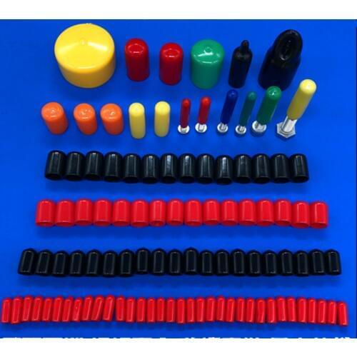 Free shipping 100 PCS End cap PVC Plastic Cable wire thread cover vinyl End cap PVC rubber steel pole tube pipe protecting water