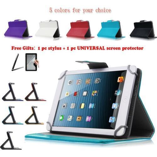 For Alcatel ONETOUCH Pop 8S/Pixi 8 3G 8" Inch Universal Tablet PU Leather cover case Free Gift