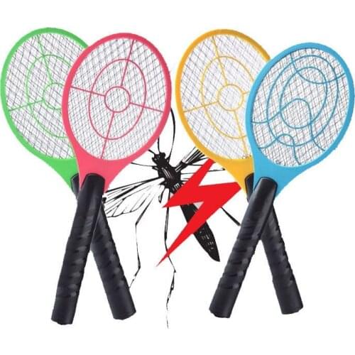 Electric Mosquito Killer Fly Swatter Cordless Battery Power Safety Long Handle Insect Pest Repeller Bug Zapper For Home Bedroom