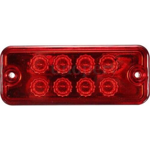 Car Clearance Side Marker Light 8 LED Indicator Lamp Truck Trailer Lorry Car Lights Lamp Red
