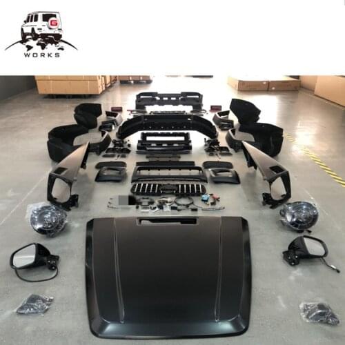 Hot sale W463 old to new W463A W464 B style body kit car bumper light hood fender side mirror fit for W463 G500 G350D G55 G63