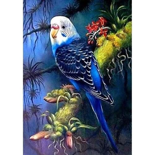 Parrot Canvas DIY Diamond Painting # 5D Round Square Diamond Painting Wall Decor