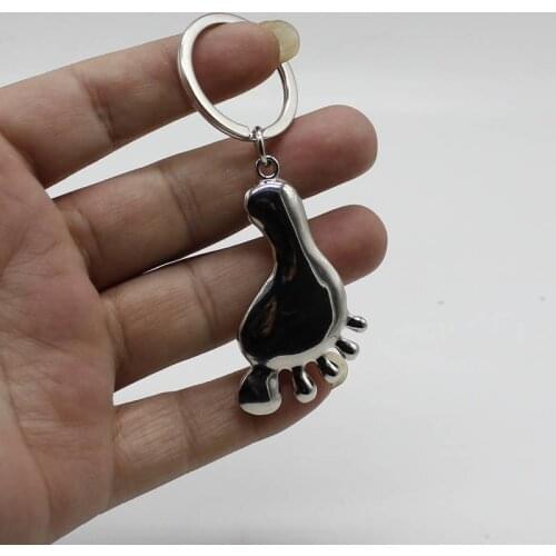 Creative personality small feet keychain car key ring beach travel simple fashion small gifts