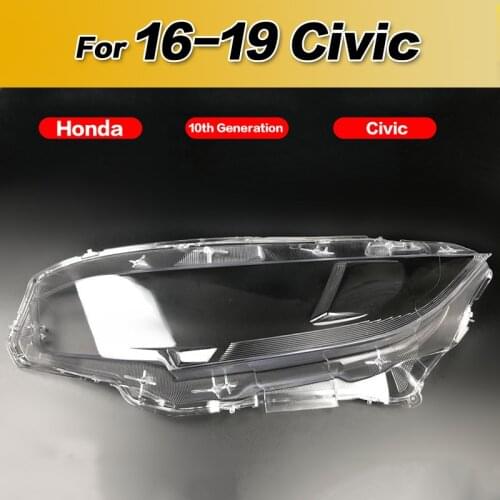Honda Headlight Cover 10th Generation Civic Headlight Shell Mask Hondas 16-19 Civic Modified Auto Parts