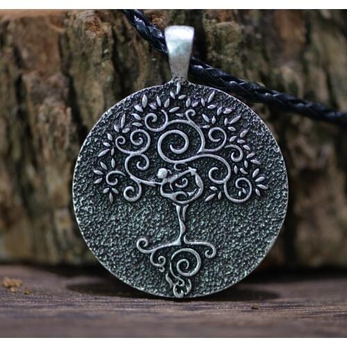 Langhong 1pcs Yoga pose and Tree Necklace Tree of Life Necklace For Men and Women
