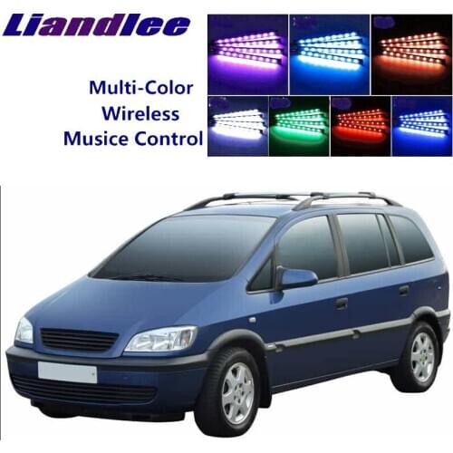 LiandLee For Opel Zafira A 1999~2005 Car Interior UnderDash FootWell Seat Accent Music Rhythm Ambient Light