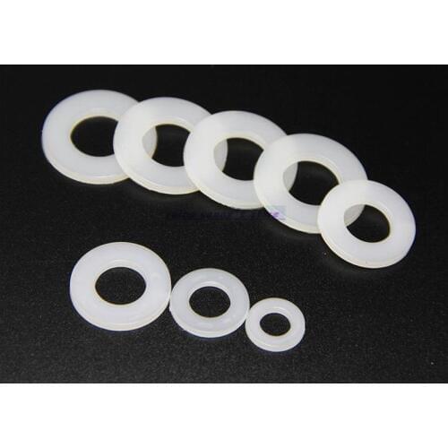M2 M2.5 M3 M4 M5 M6 M8 M10 M12 Nylon Plastic Flat Washer Plain Washer Flat Gasket Brand New