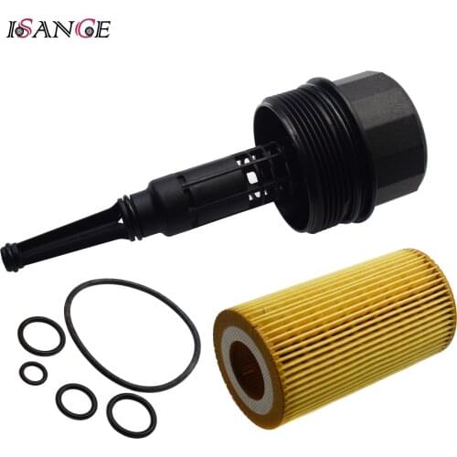 Engine Oil Filter & Housing Cover Cap 6111800210 For Dodge Freightliner Sprinter 2500 3500 2.7L L5 2002 2003 2004 2005 2006