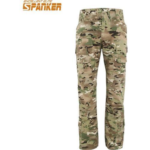 EXCELLENT ELITE SPANKER Outdoor Mens Cargo Pants G3 Tactical Trousers Military Camouflage Multi-Pockets Baggy Men Sport Pants