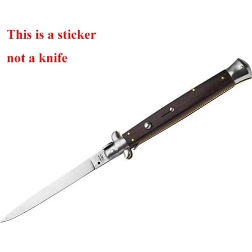 B36B Switchblade Pattern Stickers Personalized Design Car Door Window Exterior Body Anti-scratch Plasters