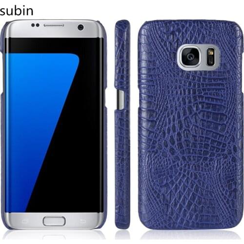 Leather Crocodile Pattern New arrival for Samsung Galaxy S7 edge Case Retro Luxury Crocodile Skin Cover Phone Case