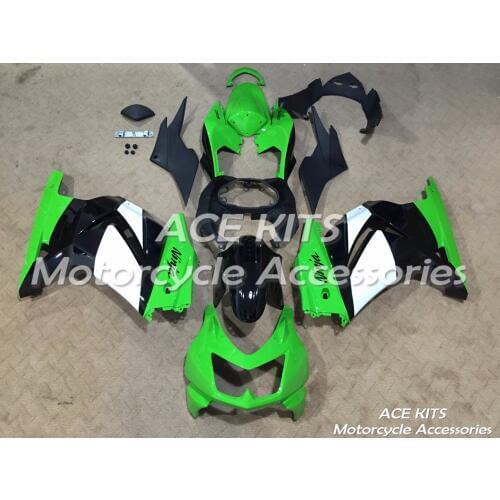 New ABS motorcycle Fairing For Kawasaki Ninja250 2008-2012 Injection Bodywor sensational black blue ACE No.874