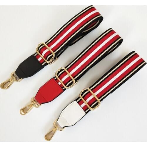 New Adjustable Bag Strap Bag Part Accessories For Handbags Leather Belt Wide Rainbow Shoulder Strap Replacement Purse Strap For