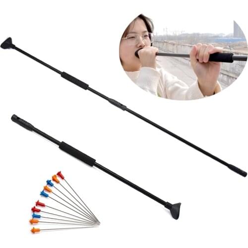 39'' Blow Gun with Junction Tube and 10pcs Metal Needles/Darts Outdoor Games Decompression Toy Exercise Lung Capacity