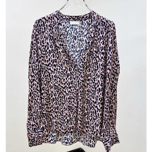 RUANDAI Leopard Blouses