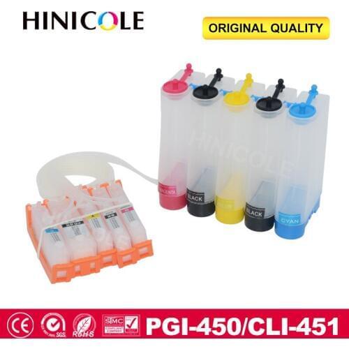 Hinicole Continuous Ink System For Canon PGI 450 CLI 451 PIXMAC MX924 IX6540 IX6840 IP8740 Printer