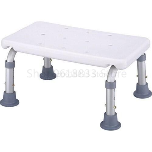 Bath Shower Foot Stool Lightweight With Non-slip Feet Bath Safety Step Stool