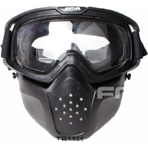 FMA outdoor equipment with goggles separation type enhanced protection anti fog mask tb1111