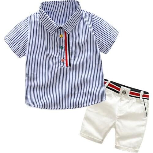 1-6 Years Summer Boy Clothing Set 2021 New Casual Fashion Active Sport Shirt+ Pant Kid Children Baby Toddler Boy Clothing