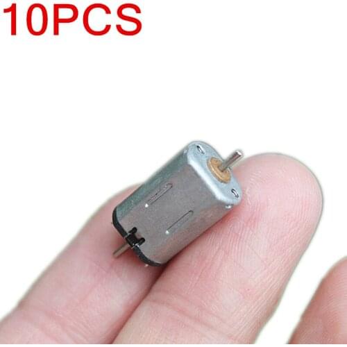 10PCS/LOT DC3.7V Micro DC motor DIY Small toy motor Positive reversal DC motor Lengthen M10 motor