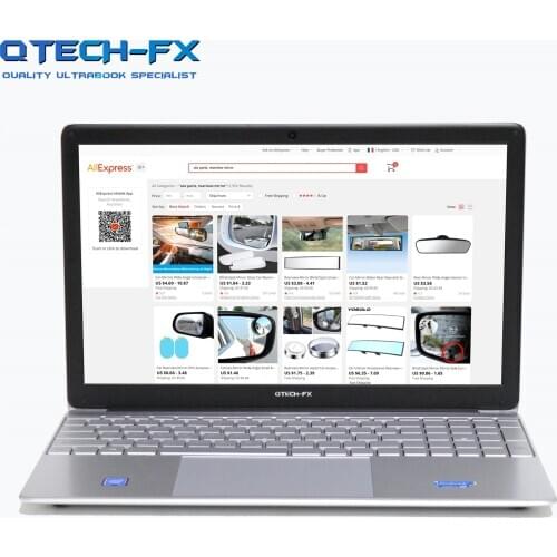 15.6" Ultrabook CPU Intel 4 core 12GB RAM 512GB SSD Fast 128G/256/320GB Backlit Arabic HebrewAZERTY Spanish Russian Keyboard