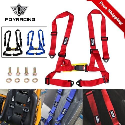 2" Racing Harness Seat Belt 4 Point Fixing Mounting Quick Release Car Safety Racing Seat Belt For Racing Seat&Go-kart Seat SHS01