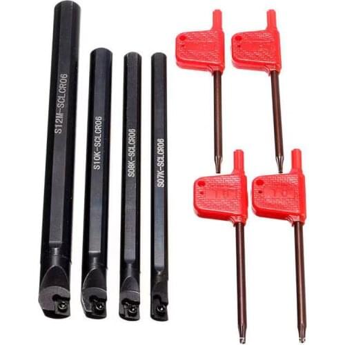 S06K-SCLCR06 S06K / S07K / S08K / S10K / S12M 95 degree spiral turning tool holder boring bar CCMT060204 carbide tools 5PCS