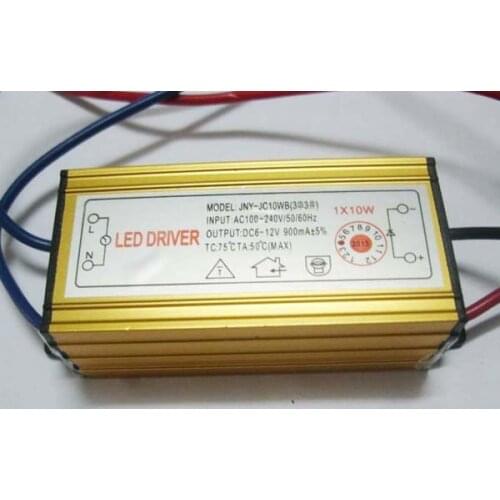 5pcs 10W IP65 Waterproof Constant Current LED Driver AC85-285V to DC7V~12V 900mA for 10W High Power LED